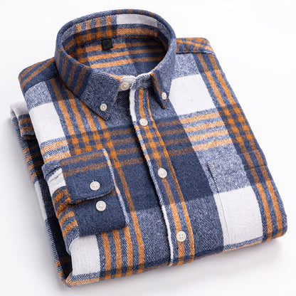 Classic plaid chest pocket shirt for men | Arden -4
