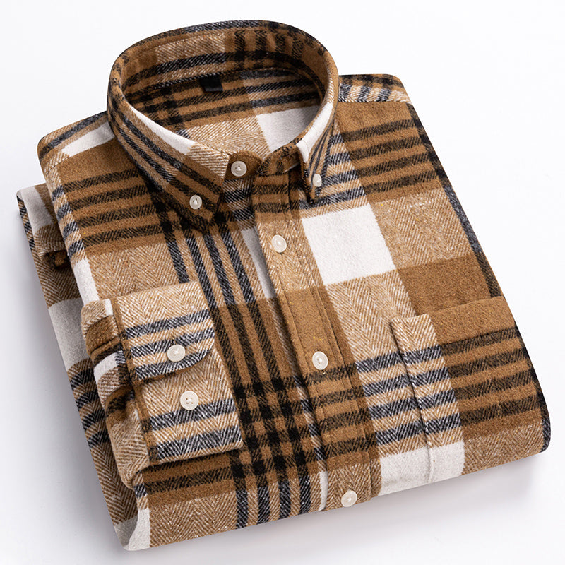 Classic plaid chest pocket shirt for men | Arden -2