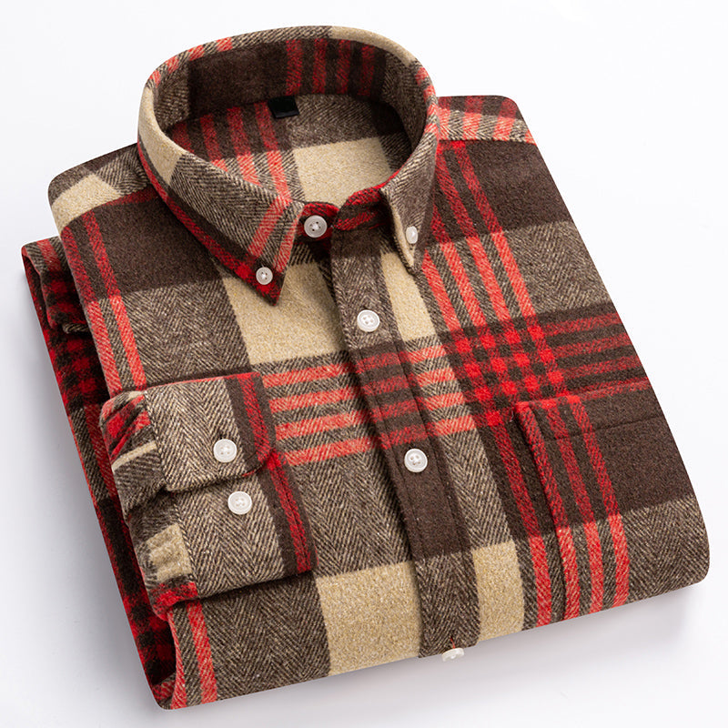 Classic plaid chest pocket shirt for men | Arden -1
