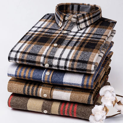Classic plaid chest pocket shirt for men | Arden -8