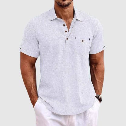 Classic short-sleeve shirt polo for men | Julien -3