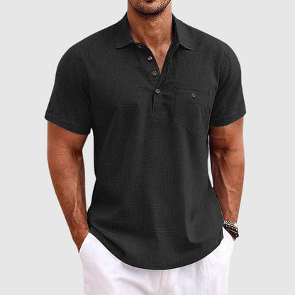 Classic short-sleeve shirt polo for men | Julien -2