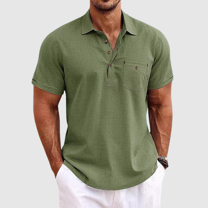Classic short-sleeve shirt polo for men | Julien -5