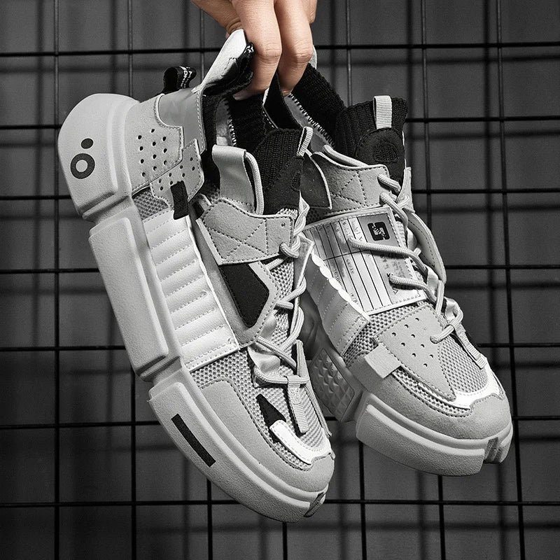 Sleek lace-up modern design sneakers for men | Arlo -2