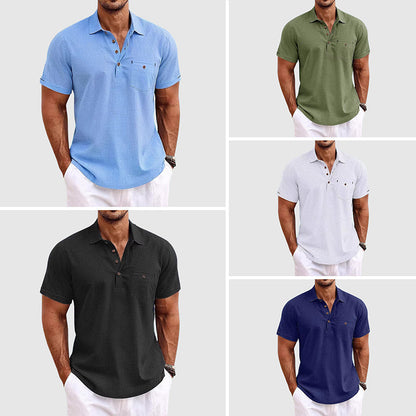 Classic short-sleeve shirt polo for men | Julien -6
