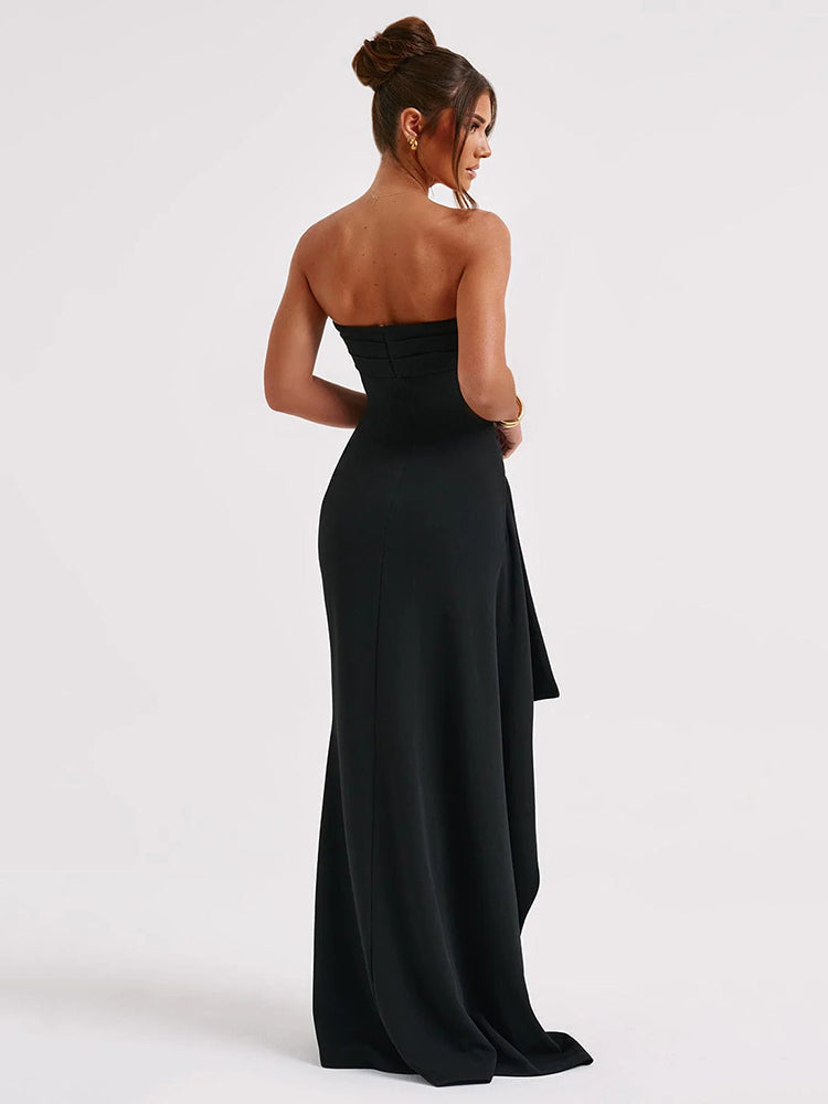 Maxi back nu straps dress for women | Irina -2