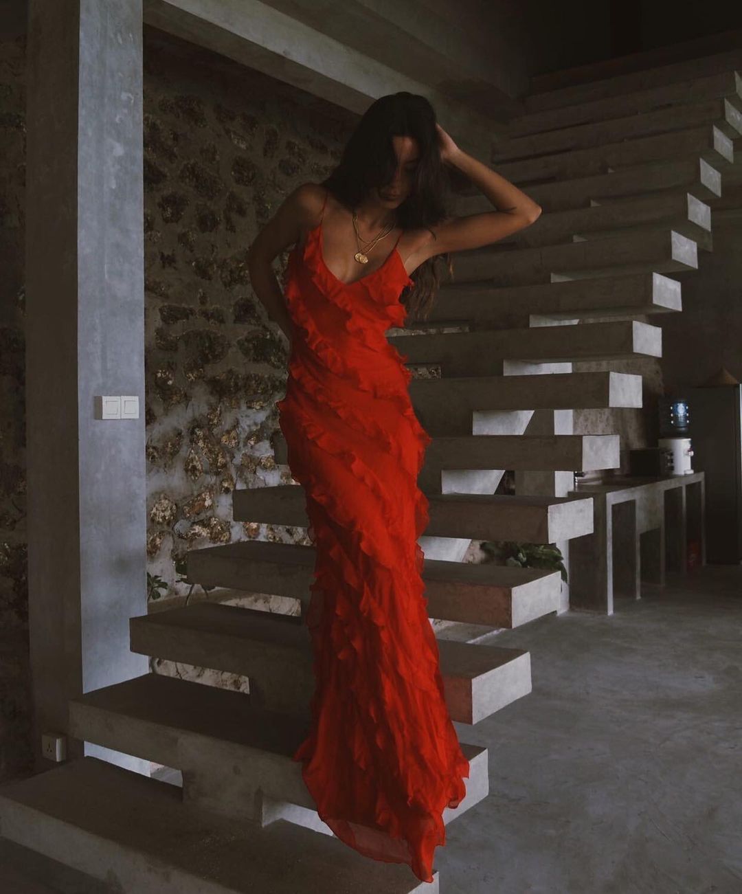 Elegant chiffon dress for women | Valentina -10