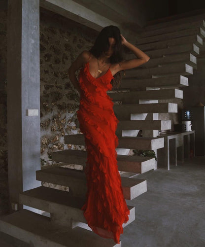 Elegant chiffon dress for women | Valentina -10