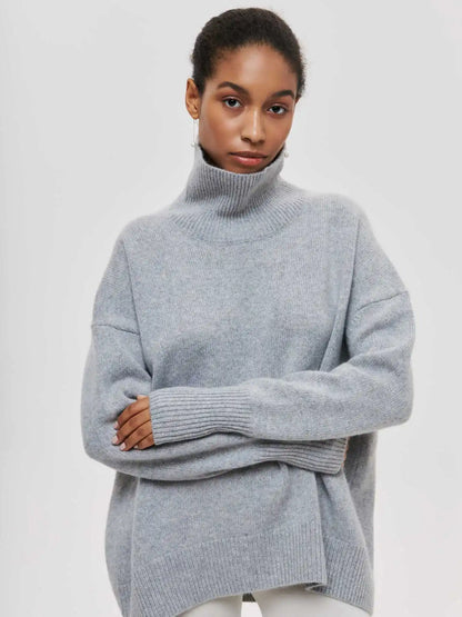 Turtleneck soft sweater for women | Nyssa -4