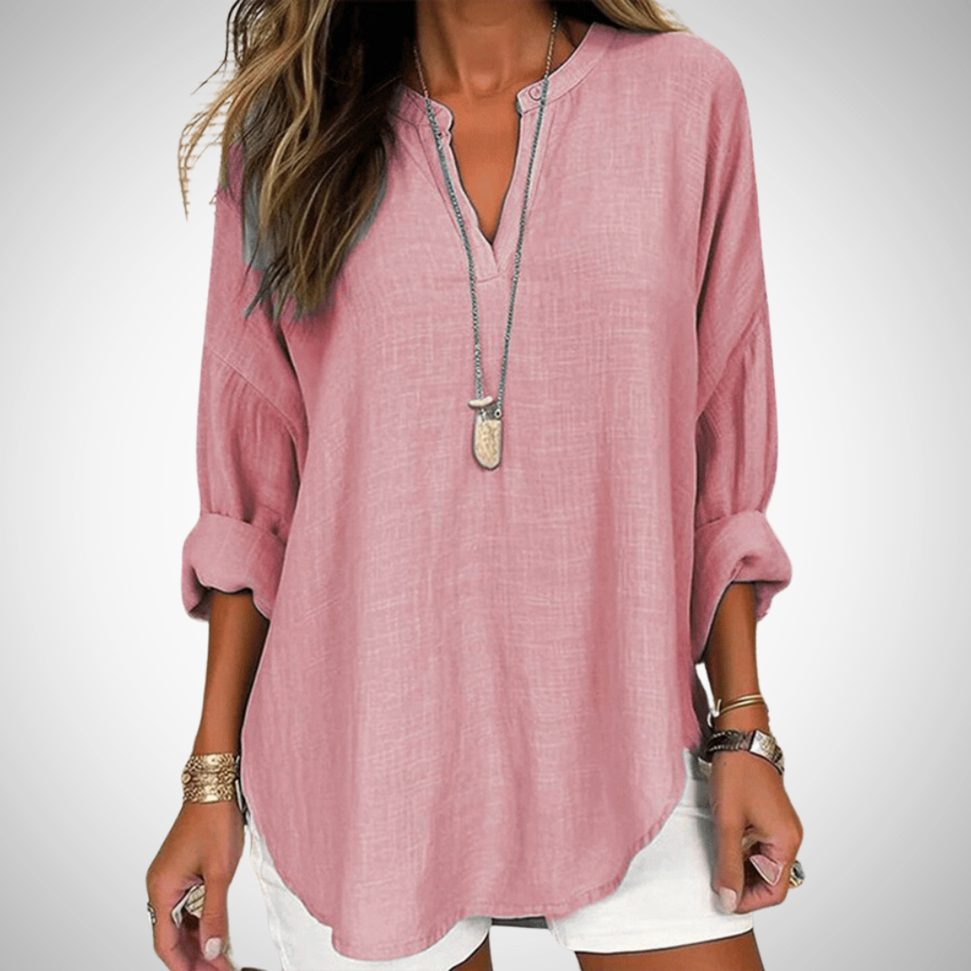 Casual linen shirt for women | Abelia -6