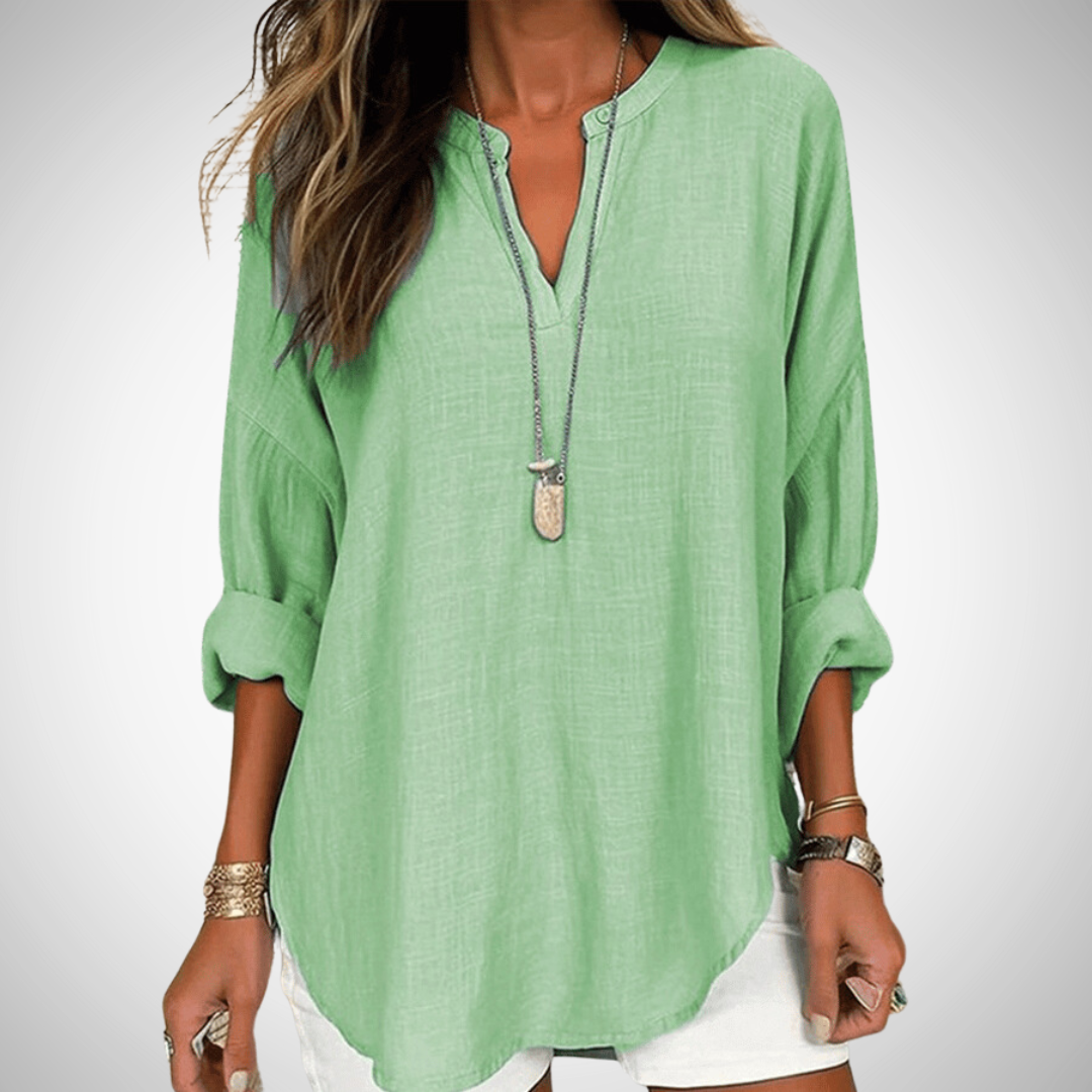 Casual linen shirt for women | Abelia -3