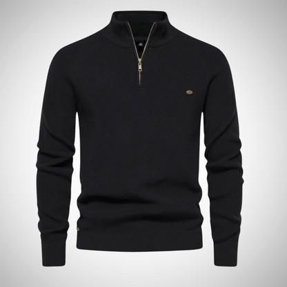 Classic quart zip sweater for men | Benois -3