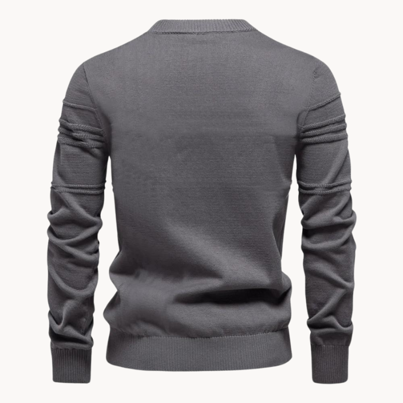 Pattern checked sweater for men | Bastien -4