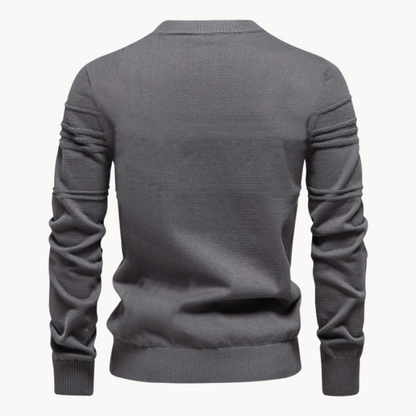 Pattern checked sweater for men | Bastien -4