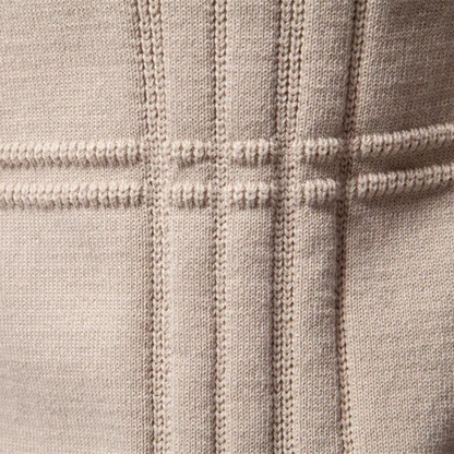 Pattern checked sweater for men | Bastien -8