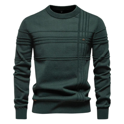 Pattern checked sweater for men | Bastien -6