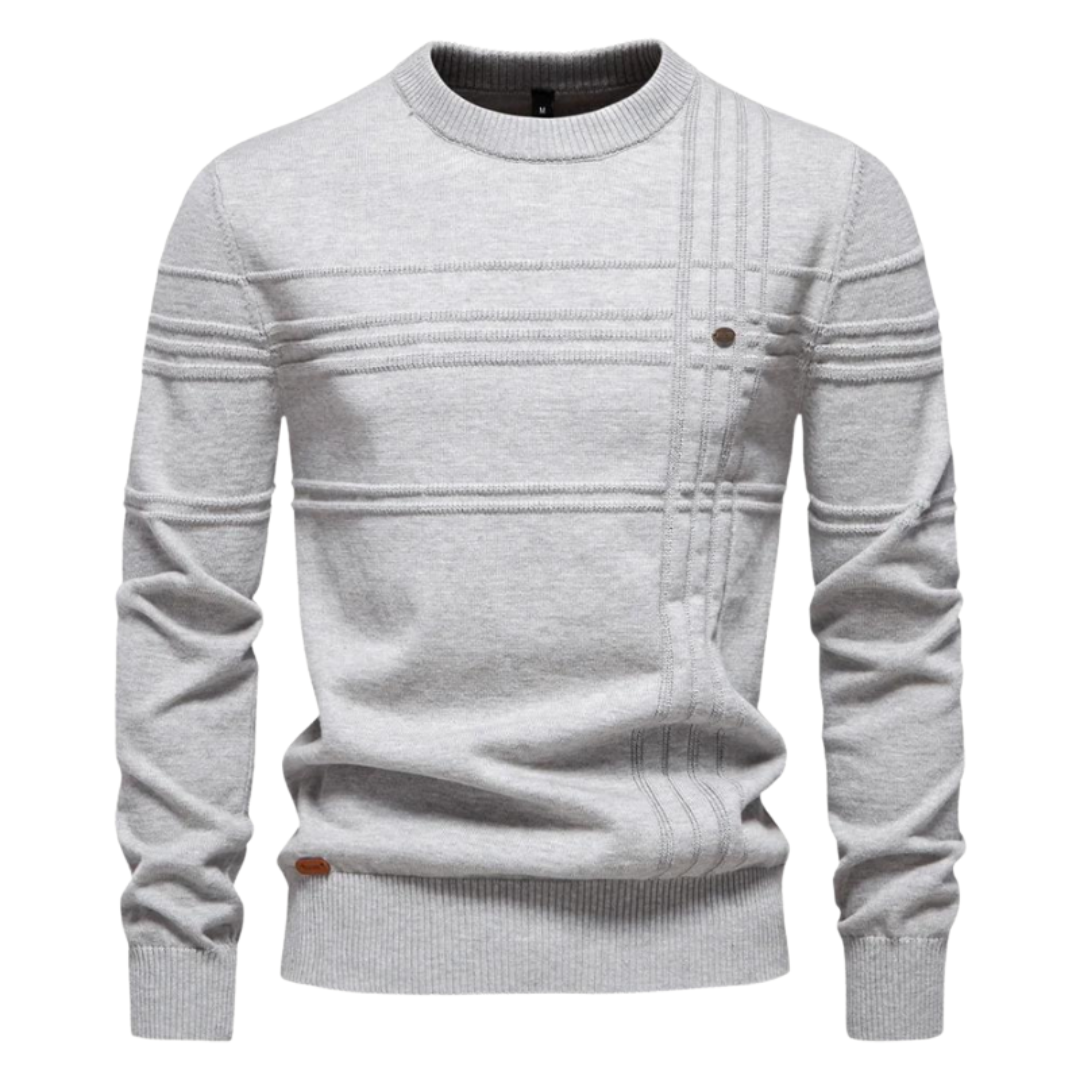 Pattern checked sweater for men | Bastien -1