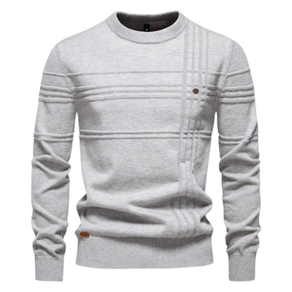 Pattern checked sweater for men | Bastien -1