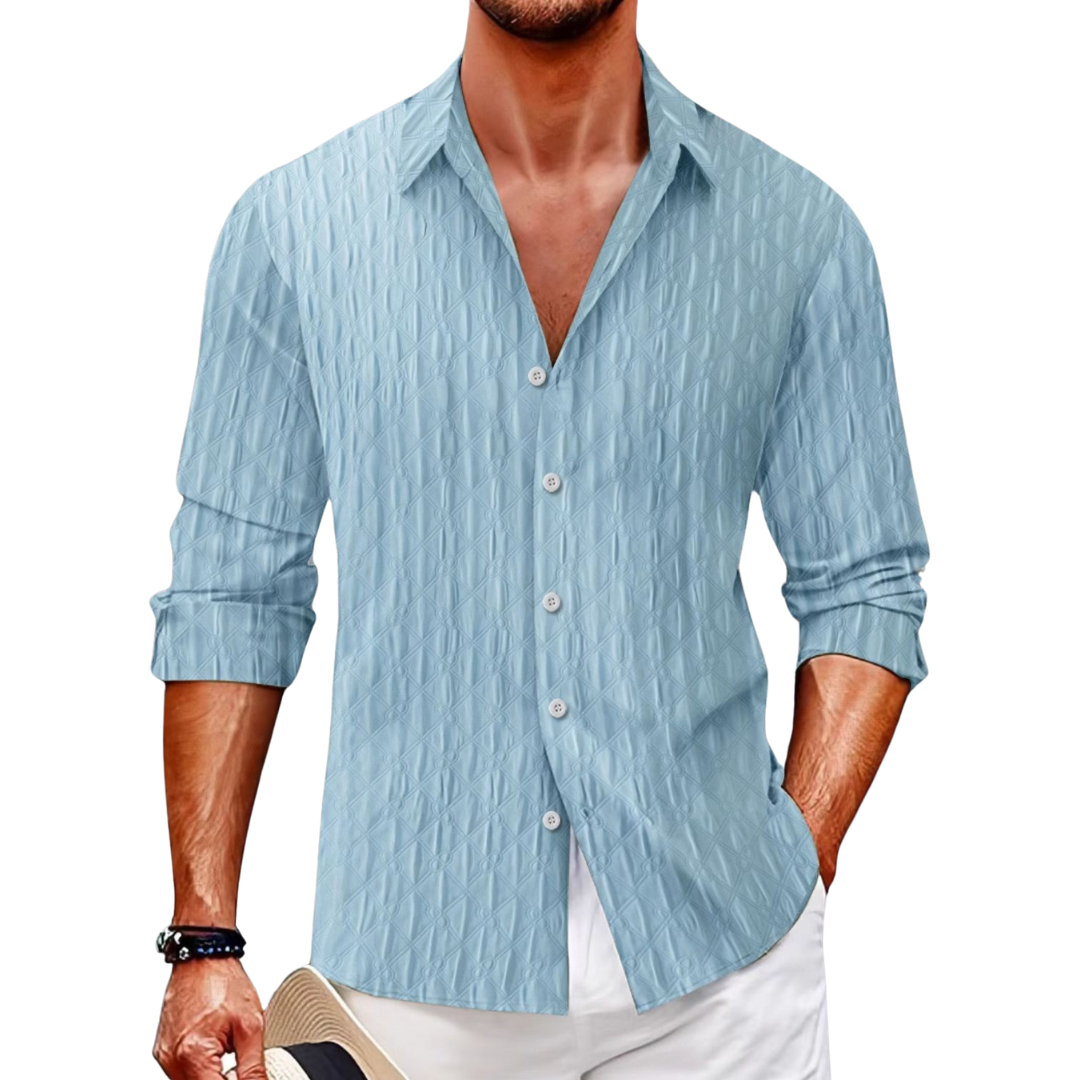 Up long-sleeve shirt for men -1