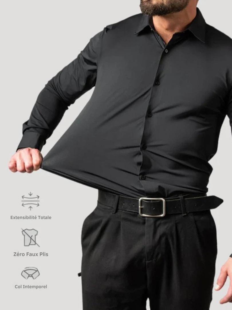 Fitted pleats shirt for men | Lorian -2