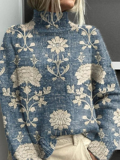 Sweater warm elegant turtleneck for women | Aimelie -3