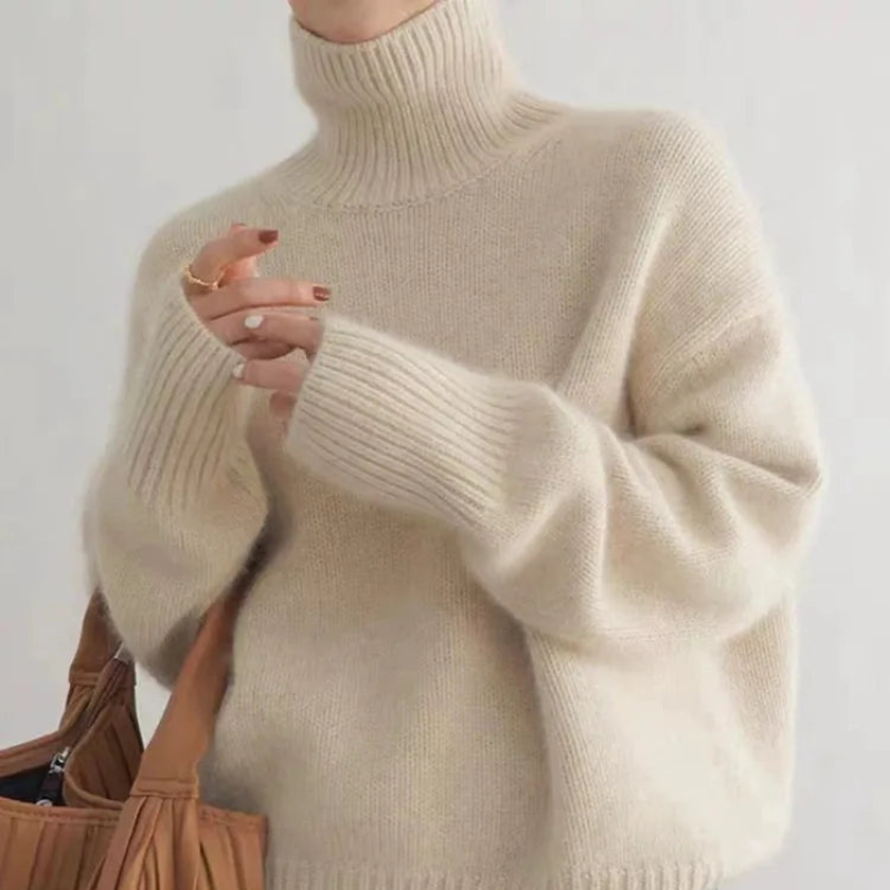 Soft sweater turtleneck for women | Carrie -1