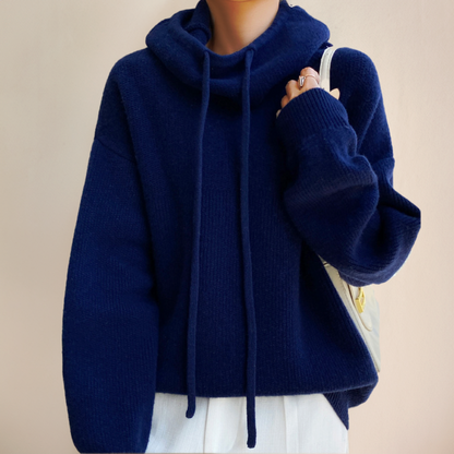 Soft cowl neck sweater for women | Maude -4