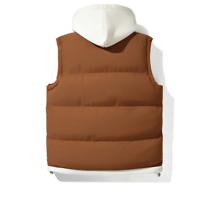 Soft shell hooded puffer everyday gilet for men | Arlo -3