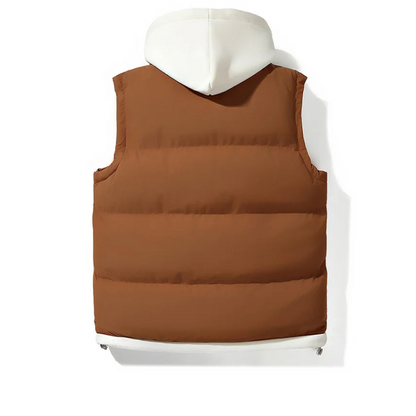 Soft shell hooded puffer everyday gilet for men | Arlo -3