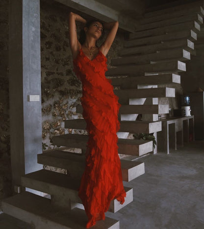 Elegant chiffon dress for women | Valentina -11