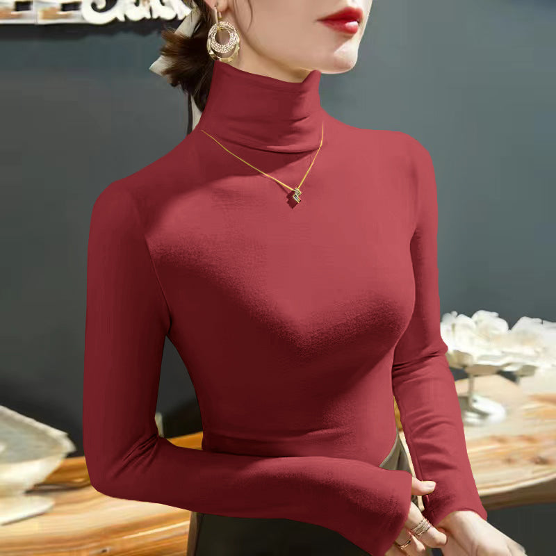 Long-sleeve turtleneck top for women | Elodie -6
