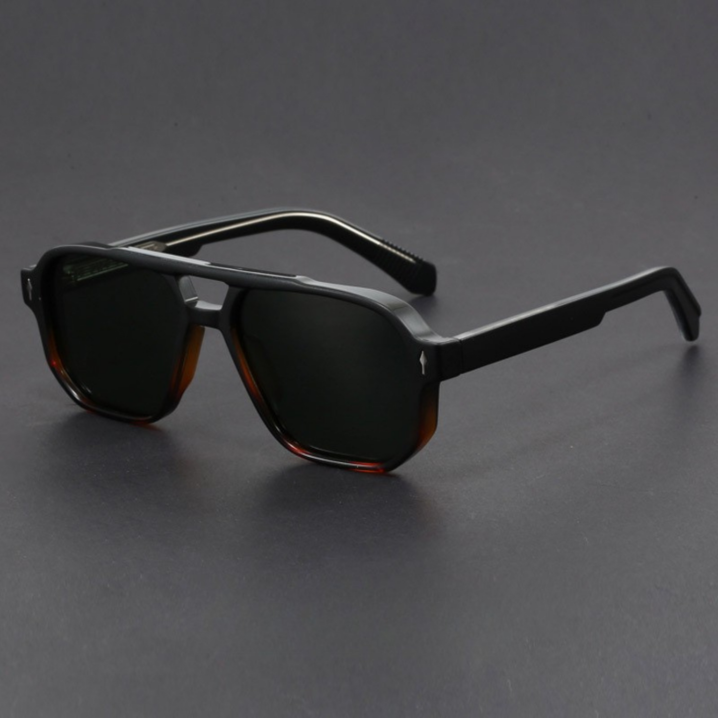 Cut aviator blackout lenses sunglasses for men | Bold -12