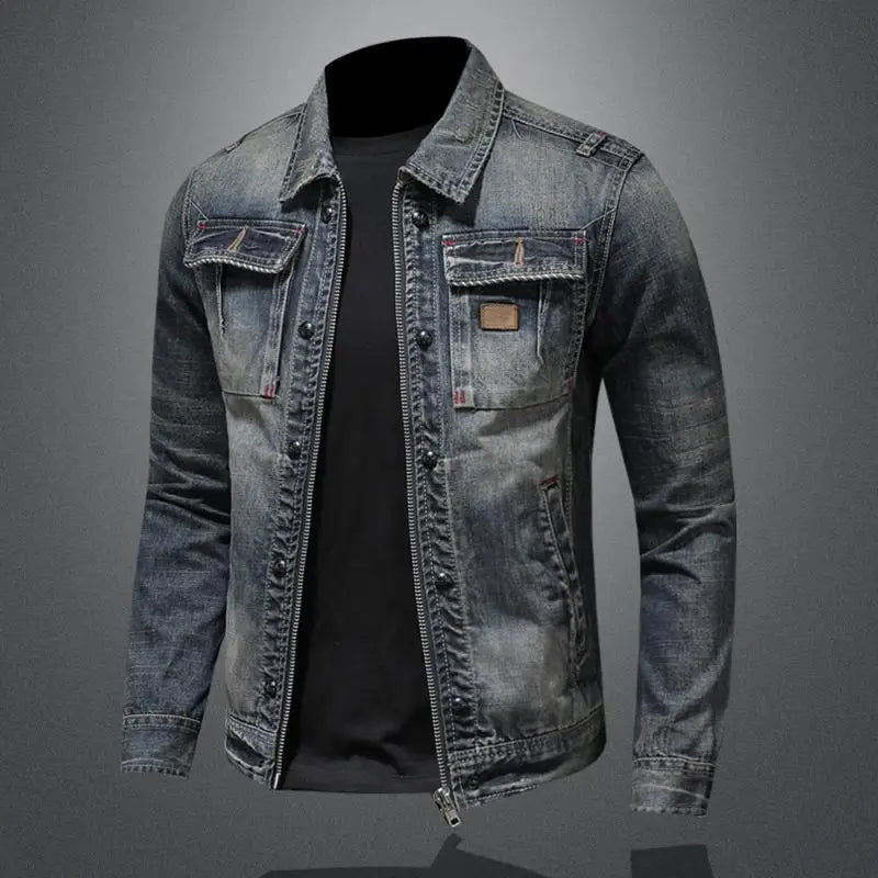 Denim casual jacket for men | Clark -3