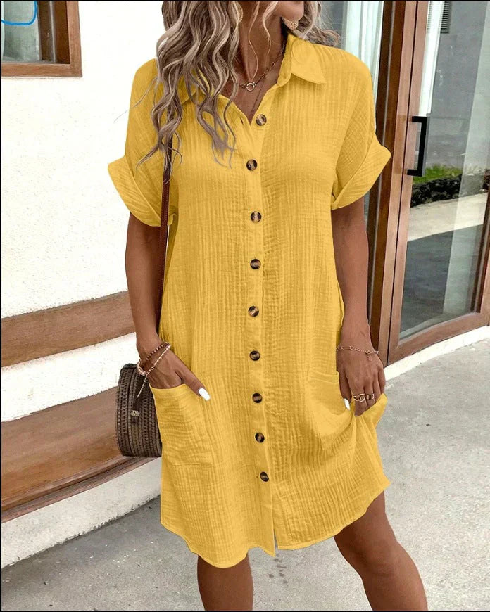 Comfortable polo dress for women | Louane -2