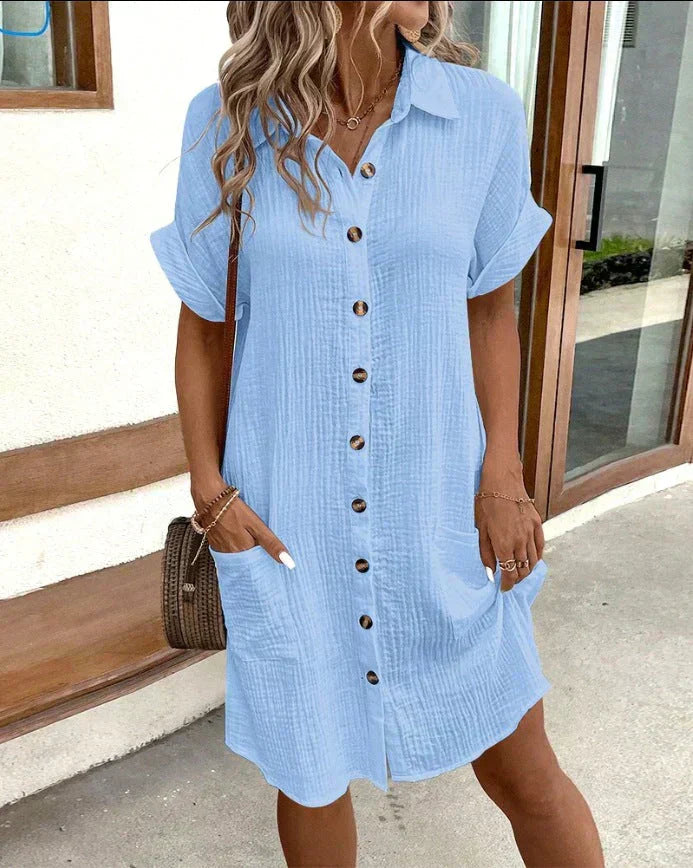 Comfortable polo dress for women | Louane -3