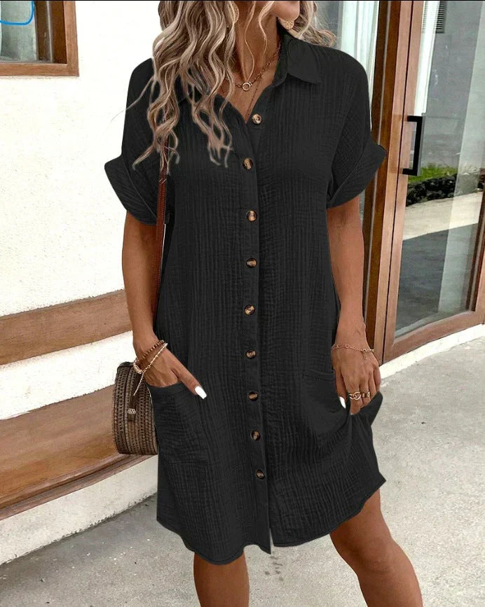 Comfortable polo dress for women | Louane -5