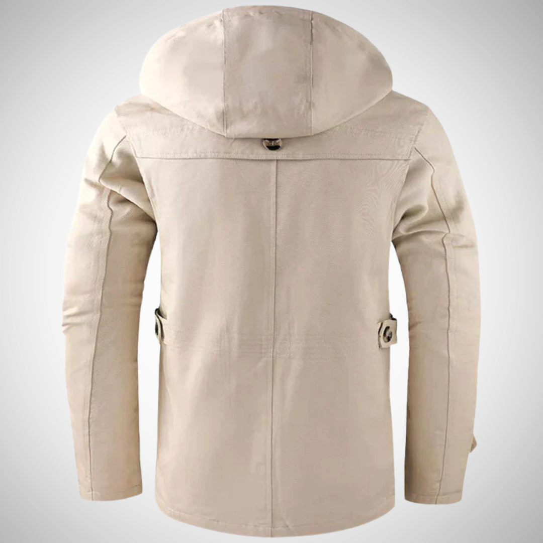 Warm elegant hooded coat for men | Mathieu -2