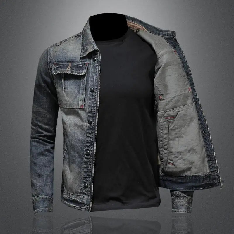 Denim casual jacket for men | Clark -2