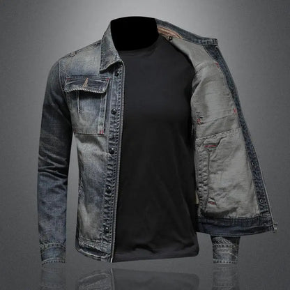 Denim casual jacket for men | Clark -2