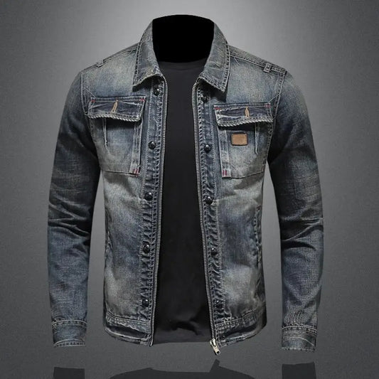 Denim casual jacket for men | Clark -1