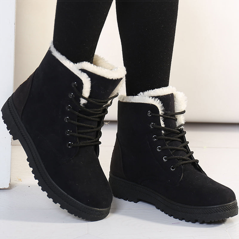 Winter ankle snow boots for women | Kaida -4