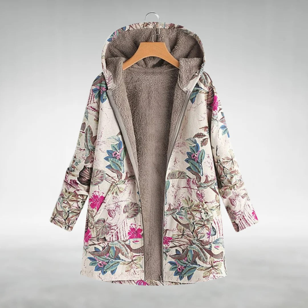 Elegant floral pattern jacket for women | Amelya -1