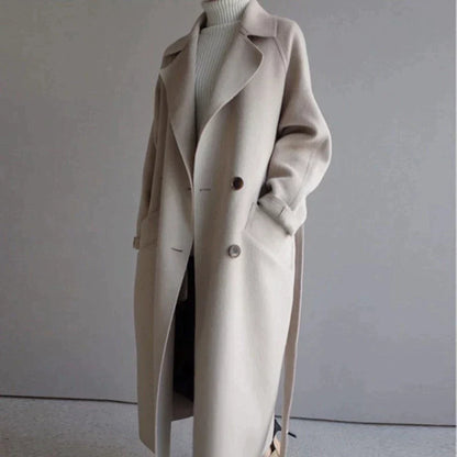 Long tailored winter timeless elegance coat for women | Seraphine -5