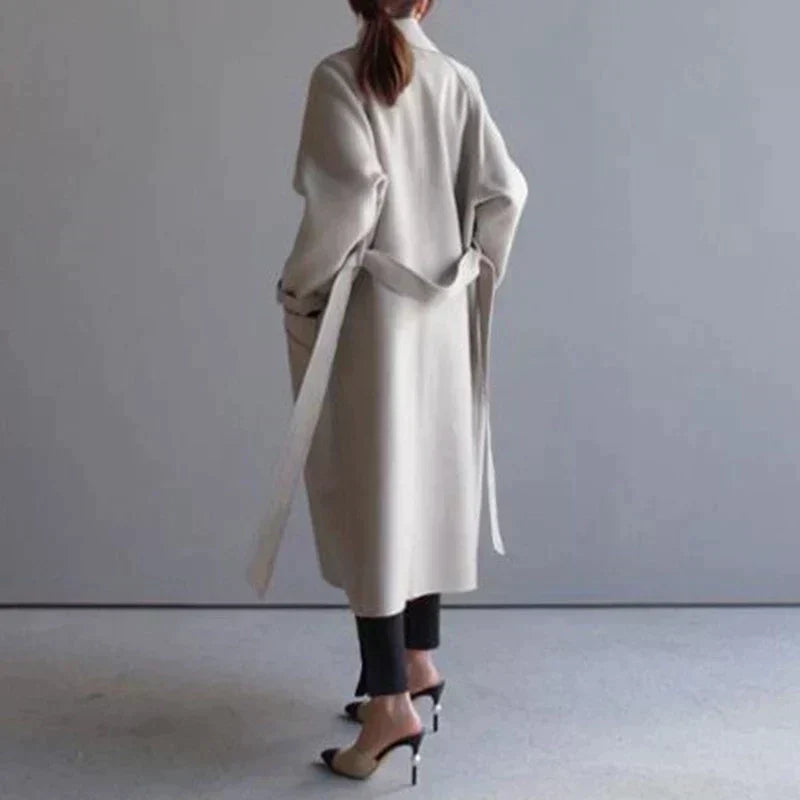 Long tailored winter timeless elegance coat for women | Seraphine -7