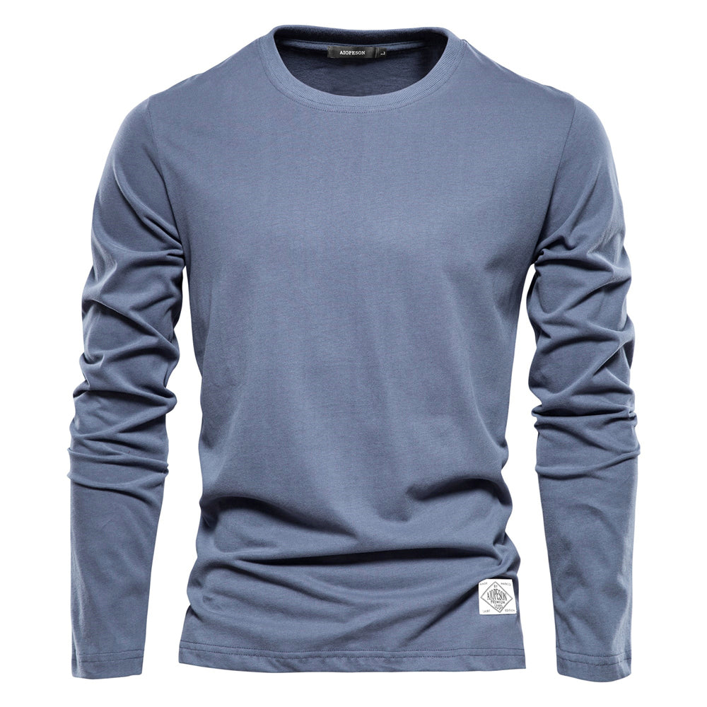 Crew neck long-sleeve classic t-shirt for men | Neil -1