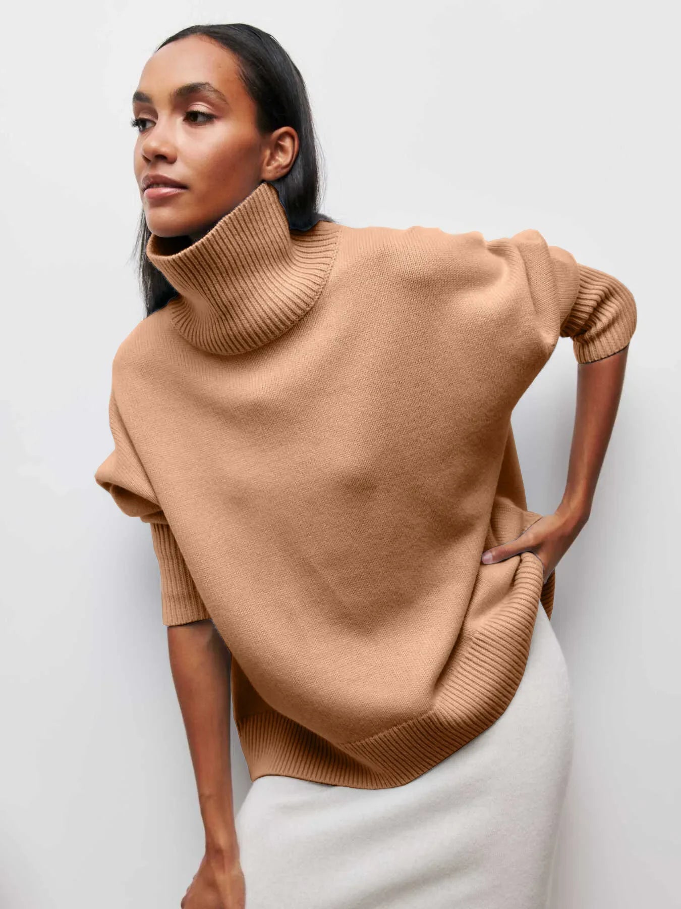 Turtleneck soft sweater for women | Nyssa -2