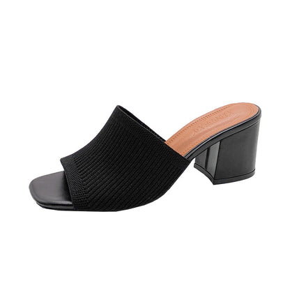 Heeled square sandals for women | Emeline -3