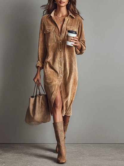 Flowy elegant dress for women | Cut Mi-Long -1