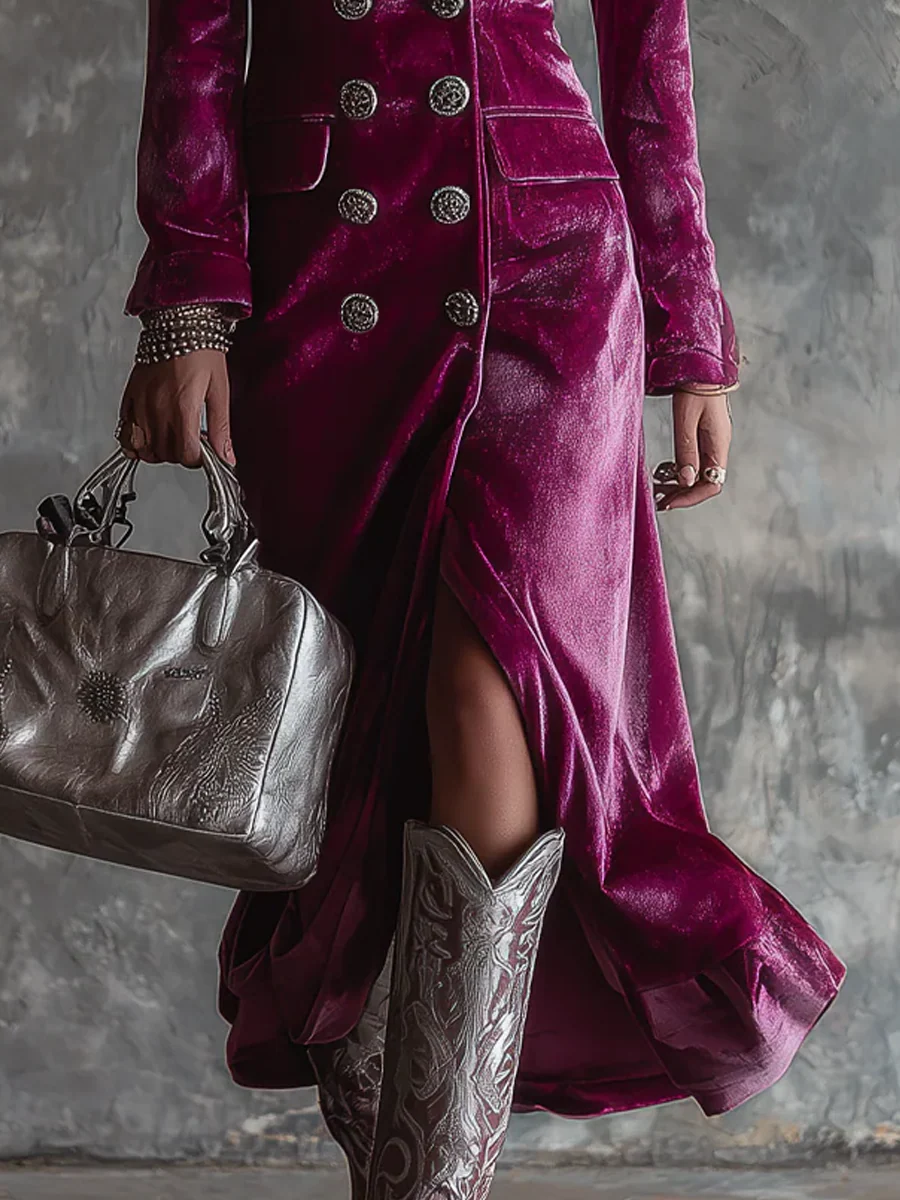 Long structured blazer dress for women | Isaline -3