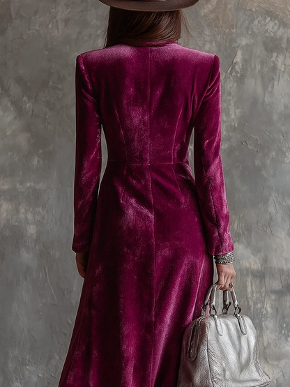 Long structured blazer dress for women | Isaline -4